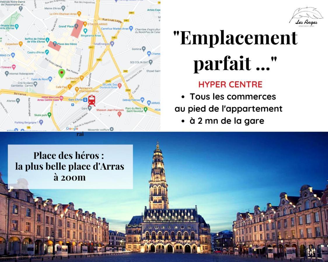 Le 9 De Coeur - 2 Chambres - 6 Couchages Arras Bagian luar foto